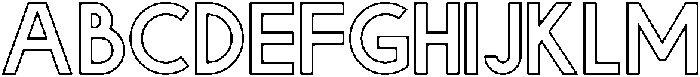 BOLDE HOLLOW otf (700) Font UPPERCASE