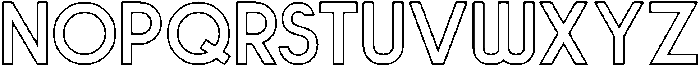 BOLDE HOLLOW otf (700) Font UPPERCASE