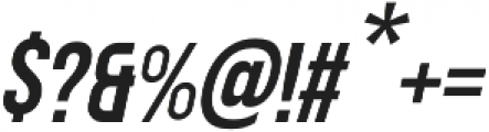 BOLDE Italic otf (700) Font OTHER CHARS