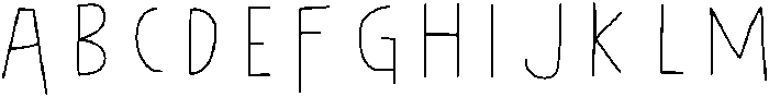 BOLDER otf (700) Font UPPERCASE