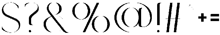 BONITA Regular otf (400) Font OTHER CHARS