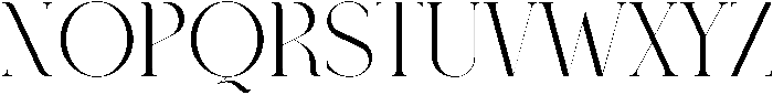 BONITA Regular otf (400) Font UPPERCASE