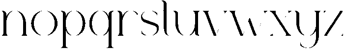 BONITA Regular otf (400) Font LOWERCASE