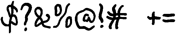 BOO Regular otf (400) Font OTHER CHARS