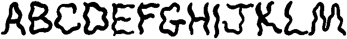 BOO Regular otf (400) Font UPPERCASE
