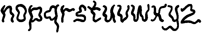 BOO Regular otf (400) Font LOWERCASE