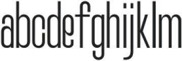 BORDUNE MFR Extra Light otf (200) Font LOWERCASE