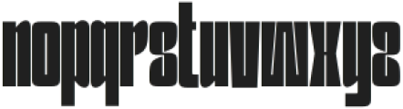 BOUCHARD Bold otf (700) Font LOWERCASE