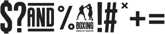 BOXING ttf (400) Font OTHER CHARS