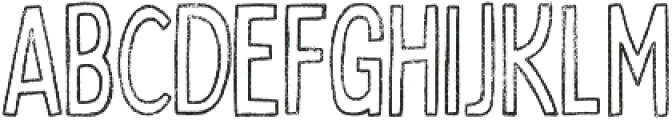 Bobby Rough Condensed Outline otf (400) Font LOWERCASE