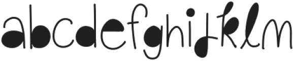 Bobo Doodle Regular otf (400) Font LOWERCASE