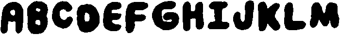 Bobo Regular otf (400) Font UPPERCASE
