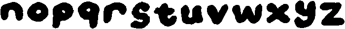 Bobo Regular otf (400) Font LOWERCASE