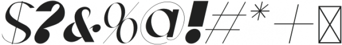 Boca-Family Bold Italic otf (700) Font OTHER CHARS