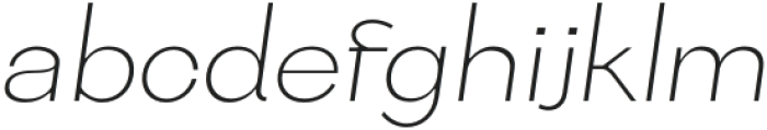 Bocfer ExtraLightItalic otf (200) Font LOWERCASE