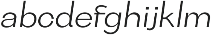 Bocfer LightItalic otf (300) Font LOWERCASE