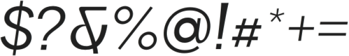 Bocfer RegularItalic otf (400) Font OTHER CHARS