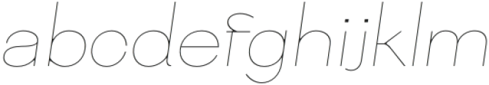 Bocfer ThinItalic otf (100) Font LOWERCASE