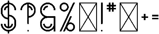 Bock Regular otf (400) Font OTHER CHARS