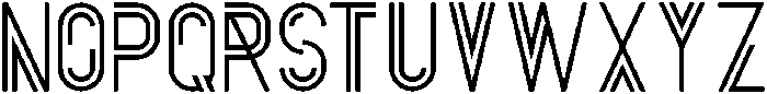 Bock Regular otf (400) Font LOWERCASE