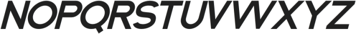 Boddrex Regular Italic otf (400) Font UPPERCASE