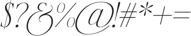 Bodera Italic otf (400) Font OTHER CHARS