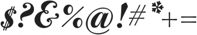 Bodoni Casale Extra Bold Italic otf (700) Font OTHER CHARS