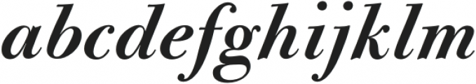 Bodoni Casale Semibold Italic otf (600) Font LOWERCASE