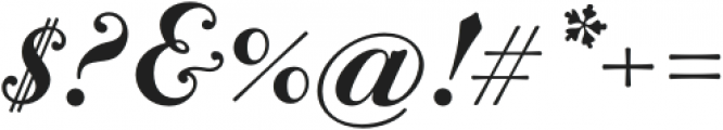 Bodoni Terracina Bold Italic otf (700) Font OTHER CHARS
