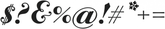 Bodoni Terracina Heavy Italic otf (800) Font OTHER CHARS