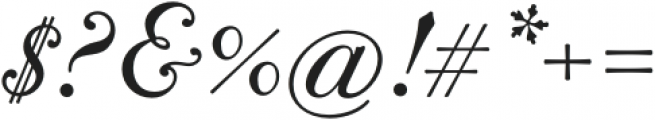 Bodoni Terracina Italic otf (400) Font OTHER CHARS