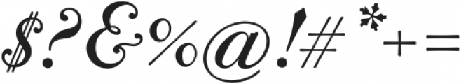 Bodoni Terracina Medium Italic otf (500) Font OTHER CHARS