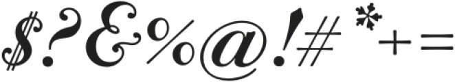 Bodoni Terracina Semibold Italic otf (600) Font OTHER CHARS