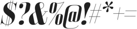 Bodoni Z37 L Bold Italic otf (700) Font OTHER CHARS