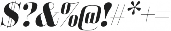 Bodoni Z37 L Extended Bold Italic otf (700) Font OTHER CHARS