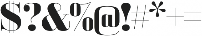 Bodoni Z37 L Extended Bold otf (700) Font OTHER CHARS