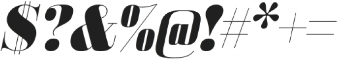 Bodoni Z37 L Extended Heavy Italic otf (800) Font OTHER CHARS