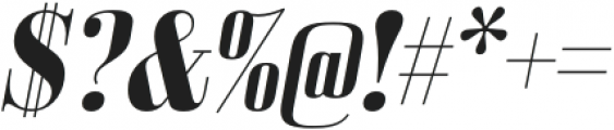 Bodoni Z37 M Bold Italic otf (700) Font OTHER CHARS