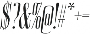 Bodoni Z37 M Compressed Italic otf (400) Font OTHER CHARS