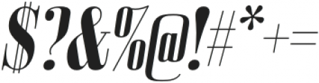 Bodoni Z37 M Condensed Bold Italic otf (700) Font OTHER CHARS