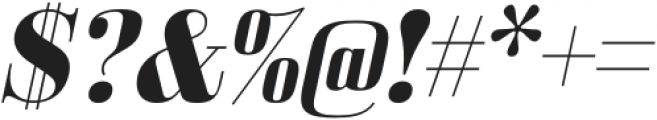 Bodoni Z37 M Extended Bold Italic otf (700) Font OTHER CHARS