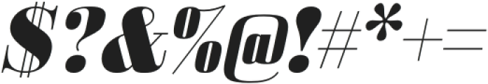 Bodoni Z37 M Extended Heavy Italic otf (800) Font OTHER CHARS