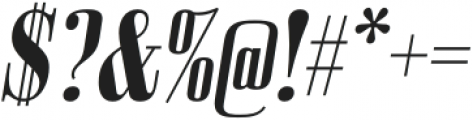 Bodoni Z37 S Condensed Bold Italic otf (700) Font OTHER CHARS