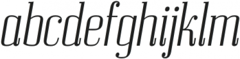 Bodoni Z37 S Condensed Light Italic otf (300) Font LOWERCASE