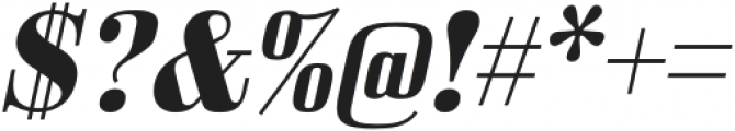Bodoni Z37 S Extended Bold Italic otf (700) Font OTHER CHARS