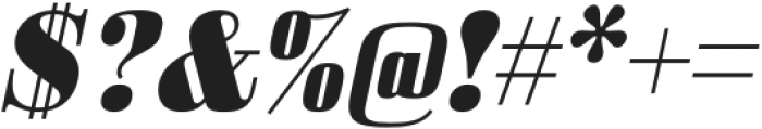 Bodoni Z37 S Extended Heavy Italic otf (800) Font OTHER CHARS