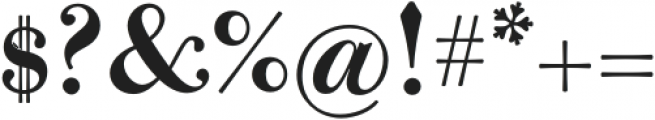 BodoniCasale-Bold otf (700) Font OTHER CHARS