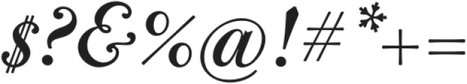 BodoniCasale-Italic otf (400) Font OTHER CHARS