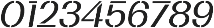 Bodrum Stencil 14 Regular Italic otf (400) Font OTHER CHARS