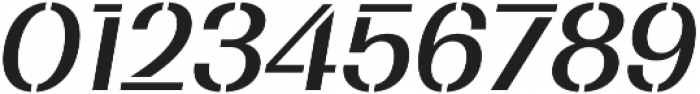 Bodrum Stencil 15 Medium Italic otf (500) Font OTHER CHARS